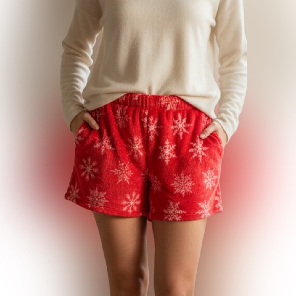 Just Be Red Snowflake Women's Shorts